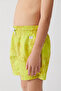 Yellow Fast Drying Octopus Printed Standard Size Children's Special Boxed Comfort Fit Swimsuit Sea Shorts - 7