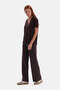 Brown Modal Ribbed Detailed Trousers - 3