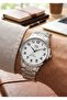 Men's Silver Metal Cord White Dial Quartz Wrist Watch 2 Year Warranty - 2