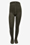 Girl's Pretty Rib Khaki 2-Piece Pantyhose - 2