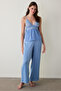 Blue Luna Satin Wide Leg Pajama Bottoms - 3