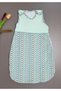 Summer and Spring Non-Fiber, Cotton Double Layer Combed Cotton Children's Sleeping Bag 1.0 Tog- Mint Fox - 4