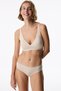 Traceless Ceramic Beige 24 Hour Cotton Decollette Removable Padded Bra - 3
