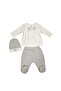 Organic 3-Piece Bodysuit Set Gray - 2