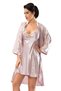 Powder Satin Dressing Gown & Nightgown 2-Piece Set