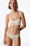 Traceless Ceramic Beige 24 Hour Cotton Mini Removable Pad Bralet - 5