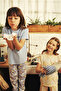 Blue Girls' Pillow Pajama Set of Cotton