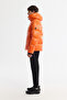 Men's Orange Hooded 100% Goose down Water Repellent Windproof -20 Degree Resistant Shiny Comfort - 4