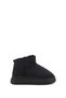 Women's Black Suede Thick-Soled Fur Boots - 3