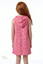 Colorful Girl's Textured Pinky Towel Kaftan - 3