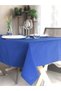 American Service, 130 X 230 Cobalt Blue Tablecloth - 2