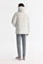 Men's Light Grey Hooded Water Repellent Windproof Goose down Comfort Fit Coat A42Y6044 - 5