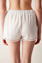 Bridal Lacy Lace White Shorts Pajama Bottoms - 4