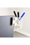 3D Printing Monitor Pen Holder - Honeycomb Patterned Laptop Edge Hexagonal Pen Holder-White - 4