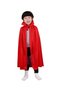 Red Color Collared Cape for Children, Length 90 cm