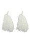 1 pair (2 pieces) white color 23 april show pom pom - 2