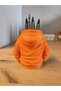 3D Printed Hooded Sweatshirt Pen Holder - Desktop Organizer-Orange - 4
