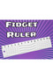 3D Printing Tactile Fidget Ruler - Embossed Stress and Focus Toy - White - 2