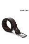 Men's Brown Antique Genuine Leather 4 cm Jeans Belt