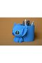 3D Printed Knitted Pen Holder - Desktop Pen Organizer with Cute Characters - Blue - 3