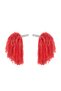 1 pair (2 pieces) red color 23 april show pompon - 2