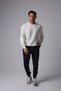 Men's Oversize Sweatshirt with Label Detail Ecru - 3