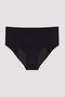 Non-Marking Black High Waist Menstrual Night Panties - 3