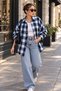 Cotton Plaid Lumberjack Shirt Oversized - 5