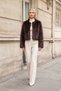 Collarless Premium Imported Lolita Fur Coat Jacket Bitter Brown - 5