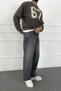 Antique Washed Super Baggy Loose Fit Jeans |   Stk2122-Jean - 4