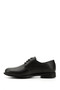 Men's Black Lace-Up Genuine Leather Classic Shoes - 5