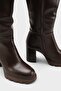 Ophelia Side Zipper Round Toe Track Thick Heel Casual Women's Boots - 2