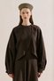 Linen Cape Style Shirt Acikahve - 4