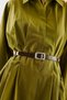 Metal Square Buckle Belt Brown - 3