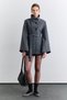 Wide Sleeve Belted Jacket Gray - 7