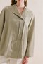 Linen Mixed Tunic with Binding Design, Sand Color - 6