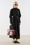 Watson Belted Tote Bag Burgundy - 3