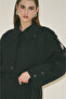 Limited Edition Wide Sleeve Trench Coat Black - 2