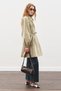 Oversized Tie-Up Midi Trench Coat Khaki - 3