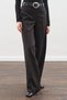 Long Leg Straight Pants Black - 6