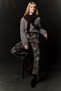 Jacquard Patterned Trousers Brown