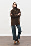 Yakali Hair Braided Sweater Brown - 4