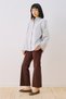 Poplin Shirt with Wide Cuffs Blue - 2