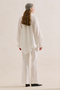Gi̇peli̇ Linen Balloon Sleeve Blouse Ecru - 7