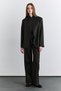High Collar Blazer Jacket Khaki - 4