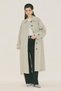 Malene Buttoned Trench Coat Green - 3