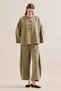 Linen Mixed Wide Sleeve Jacket Çağla - 4