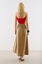 Anvelop Buttoned Design Skirt Camel - 7