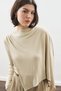 Shawl Detailled Dressy Bluz Stone - 5