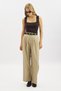 Classic Pleated Pants Beige - 2